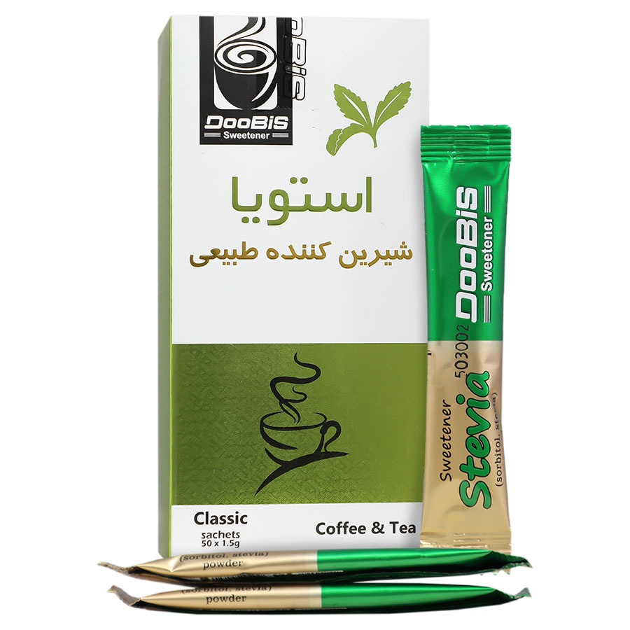 شیرین کننده طبیعی استویا 50 ساشه