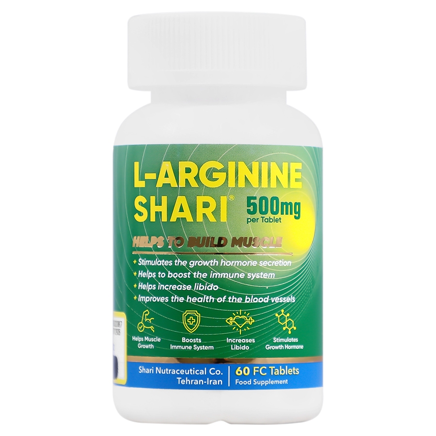 ال آرژنین 500 میلی گرم شاری