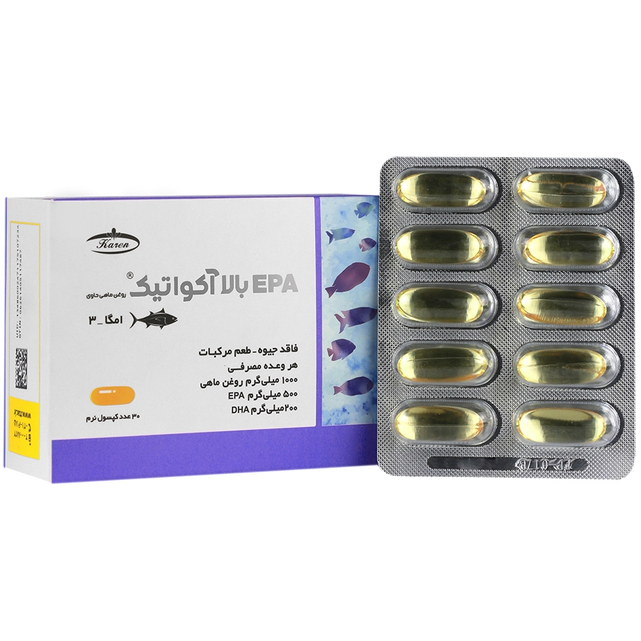 روغن ماهی ای پی آ بالا آکواتیک بلیستر